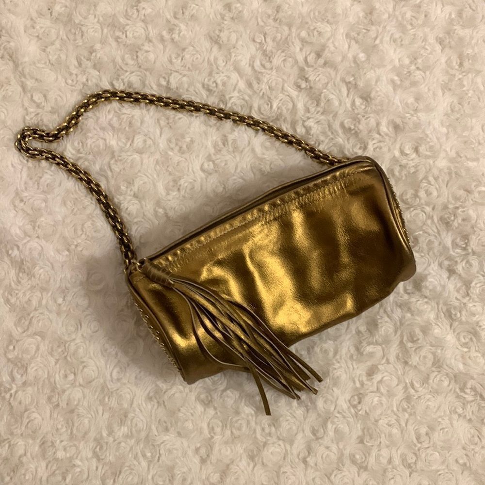 Rebecca Moses Gold Shoulder Bag